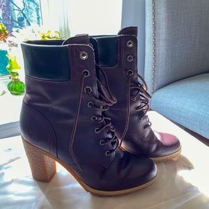 Brand New Burgundy Full Grain Leather Timberland Tillston Heeled Boot